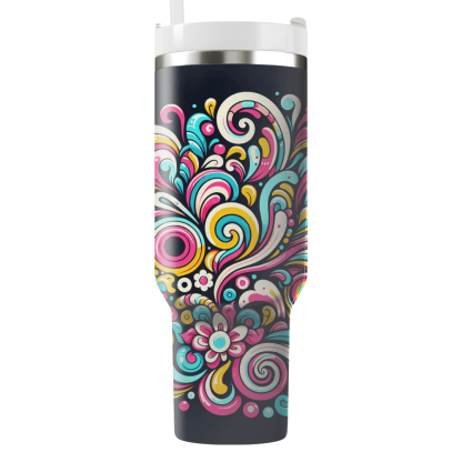 Radiant Tie-dye Waves  Custom Tumblers