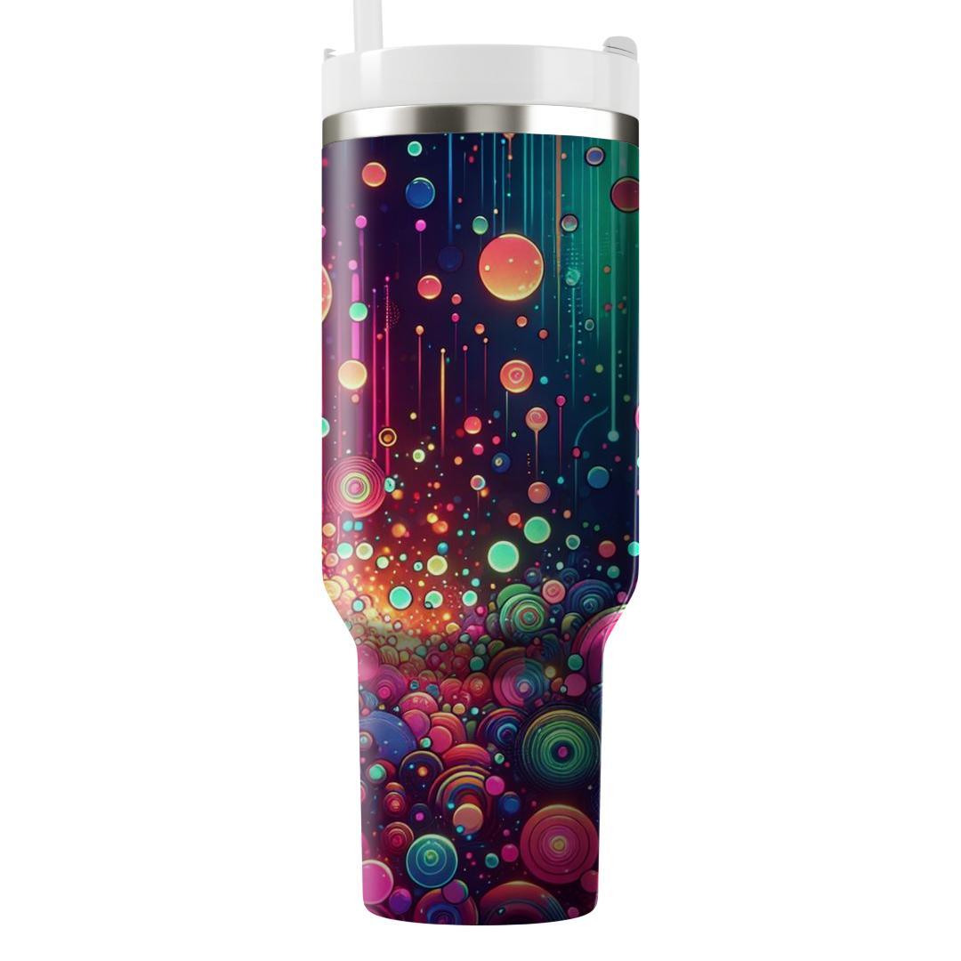 Neon Retro Bubbles  Custom Tumblers