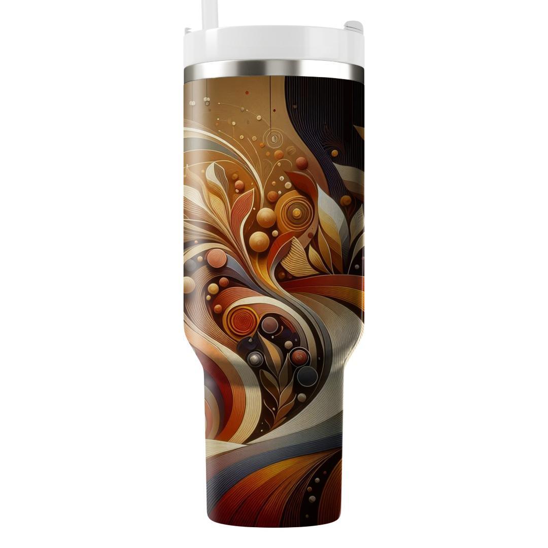 Abstract Gratitude - Thanksgiving  Of Thanks Tumblers With Lids