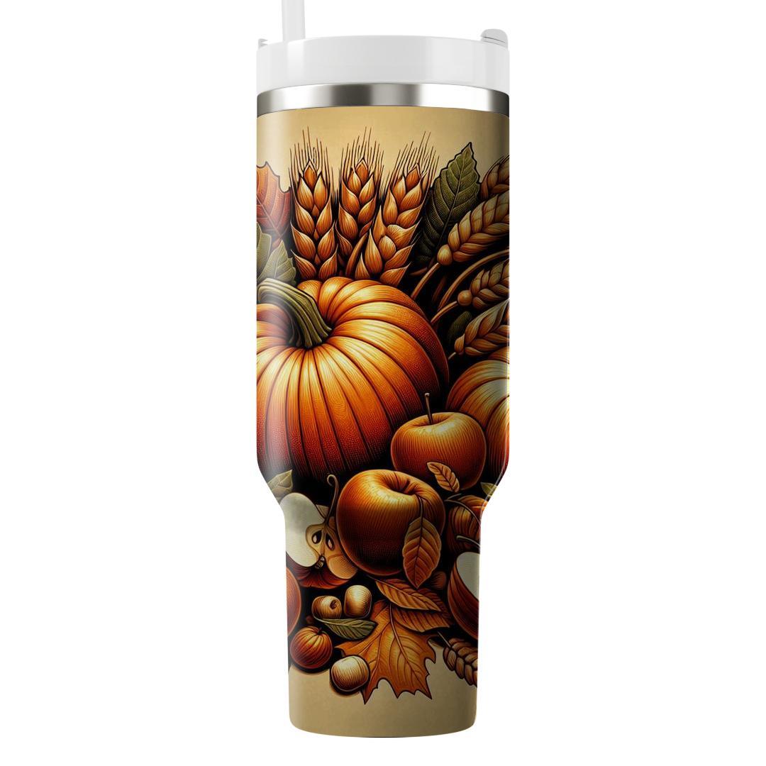 Autumn Harvest Bounty Unique Tumblers
