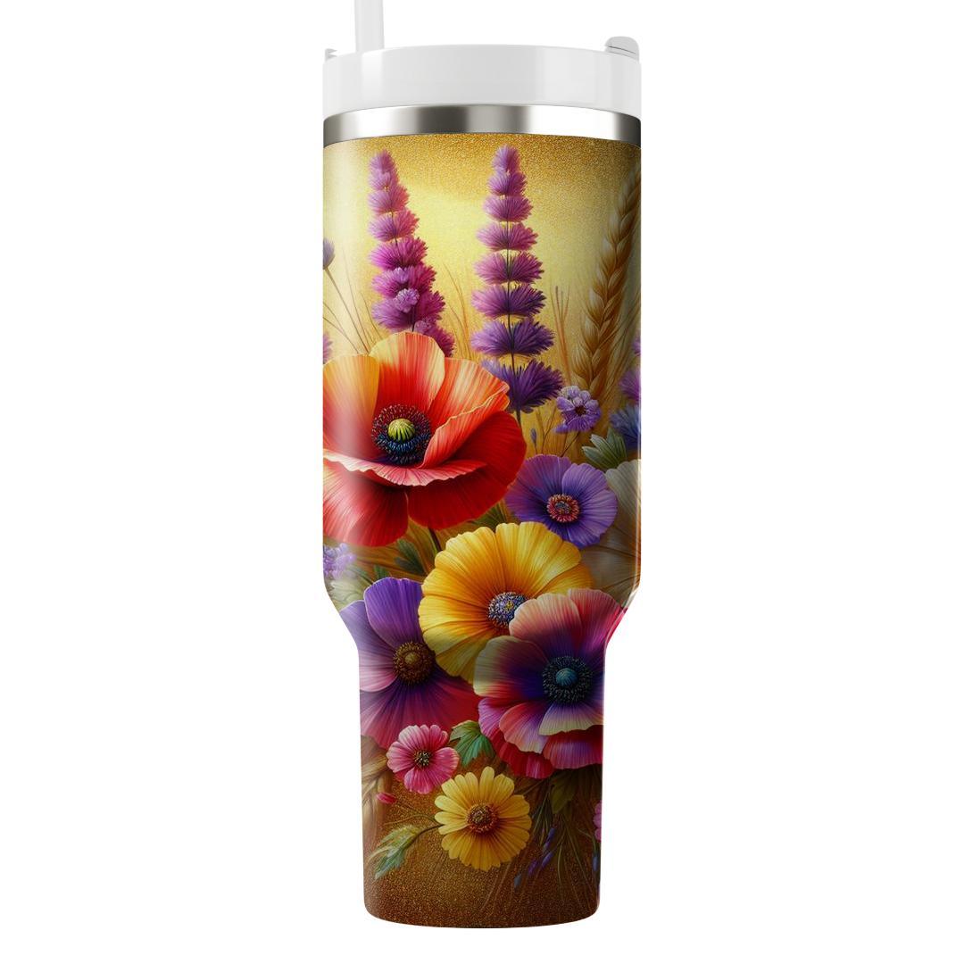 Glistening Floral Fields  Tumblers For Gifts