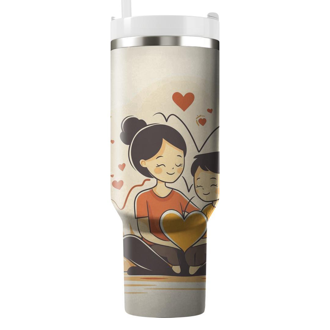 The Heartbeat Of Love: A Mother’s Unbreakable Bond Tumblers With Lids