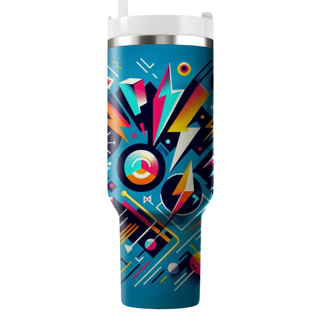 Electric 80s Geometry  Tumblers For Gifts