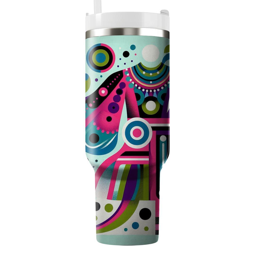 Funky Paisley Pop  Tumblers With Lids