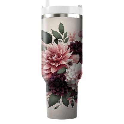 Romantic Dahlia Dream  Insulated Tumblers