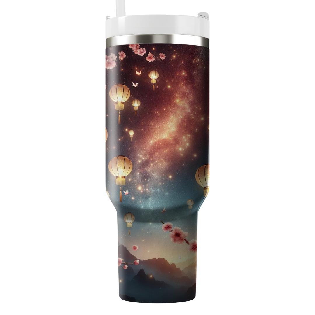 Celestial Echoes - Lunar New Year Reverie  Tumblers With Lids