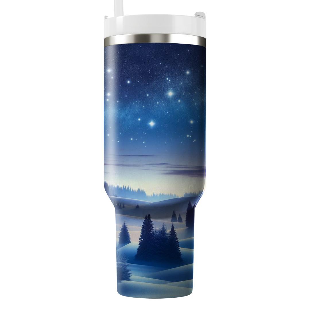 Frosty Winter Night  Travel Tumblers