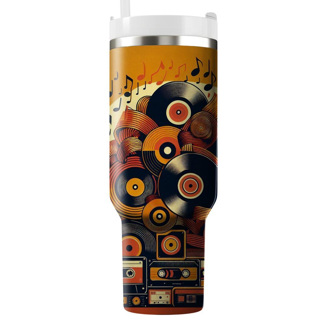 Vintage Vinyl Love  Travel Tumblers
