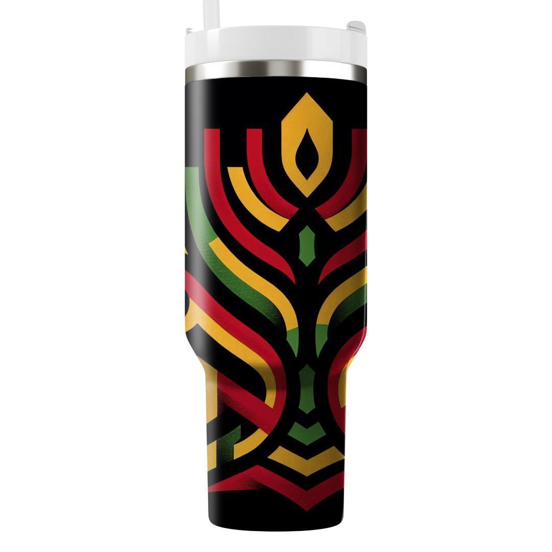 Abstract Togetherness - A Kwanzaa Celebration  Tumbler Cups