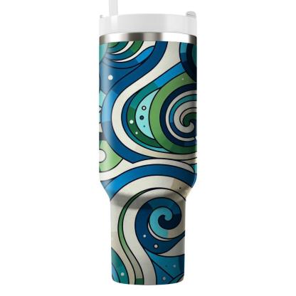 Abstract Spiral Design  Tumblers For Gifts