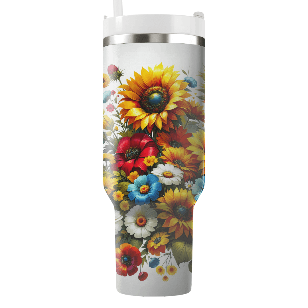 Summer Bloom Bliss  Personalized Tumblers