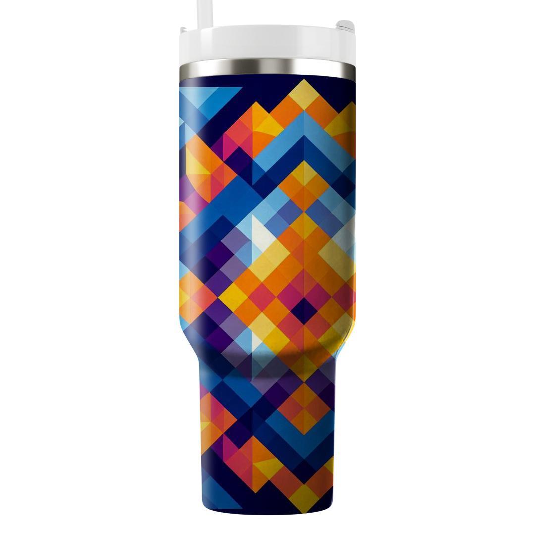 Dynamic Rhombus Spectrum  Insulated Tumblers