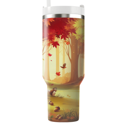 Autumn Woodland Escape  Personalized Tumblers