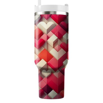 Charming Heart Motif  Tumblers For Gifts