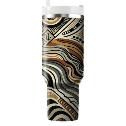 Tribal Wave Fusion  Tumblers For Gifts