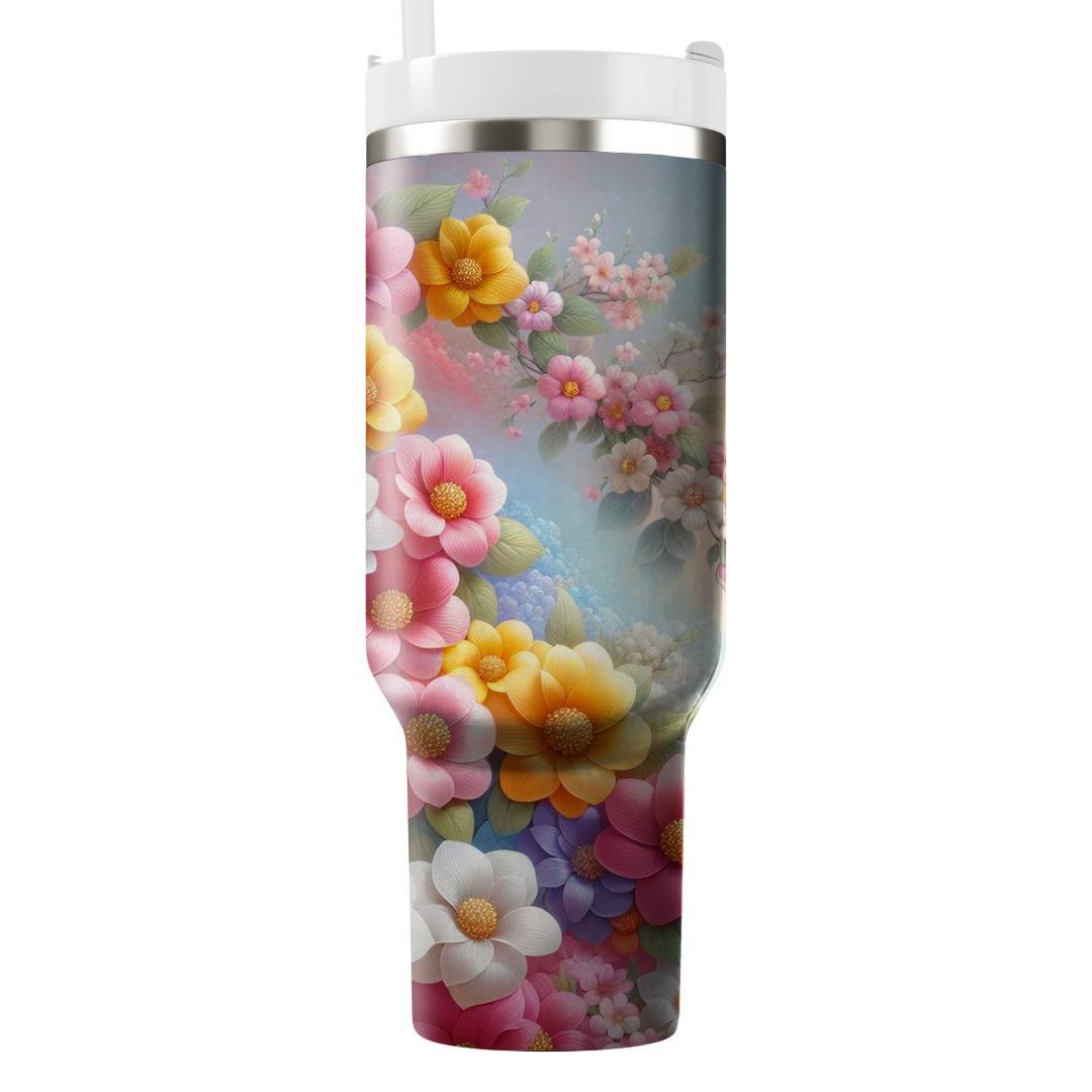 Fragrant Unity - Flower Festival Of Colors  Tumblers With Lids