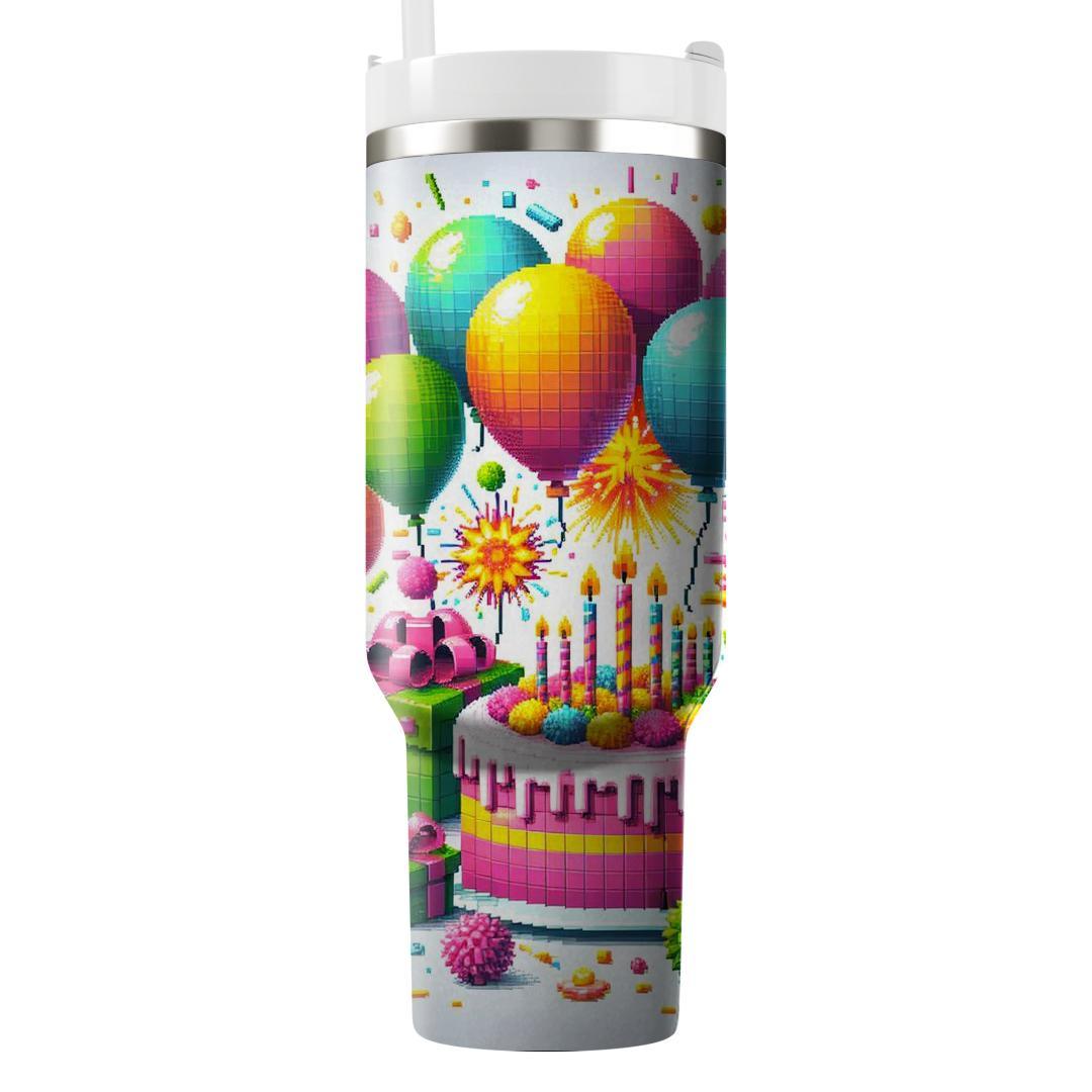 Pixel Party Celebration  Tumblers For Gifts