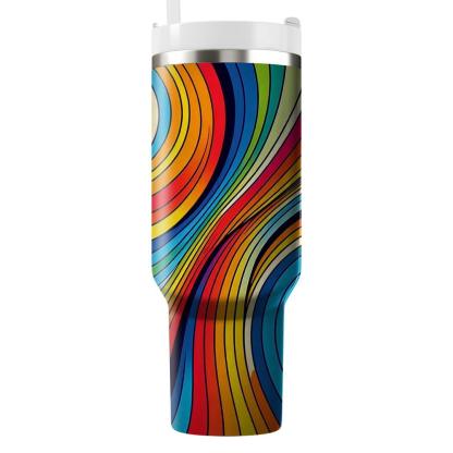 Chic Rainbow Palette  Travel Tumblers