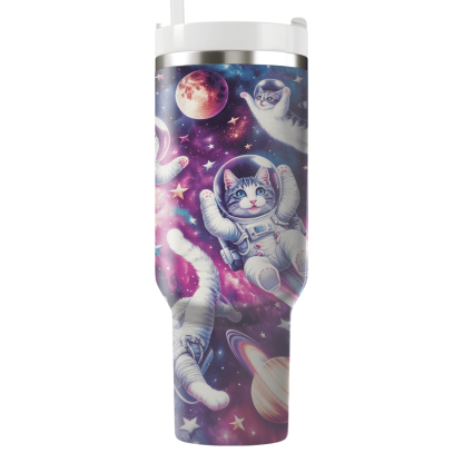 Whimsical Cat Galaxy  Tumbler Cups