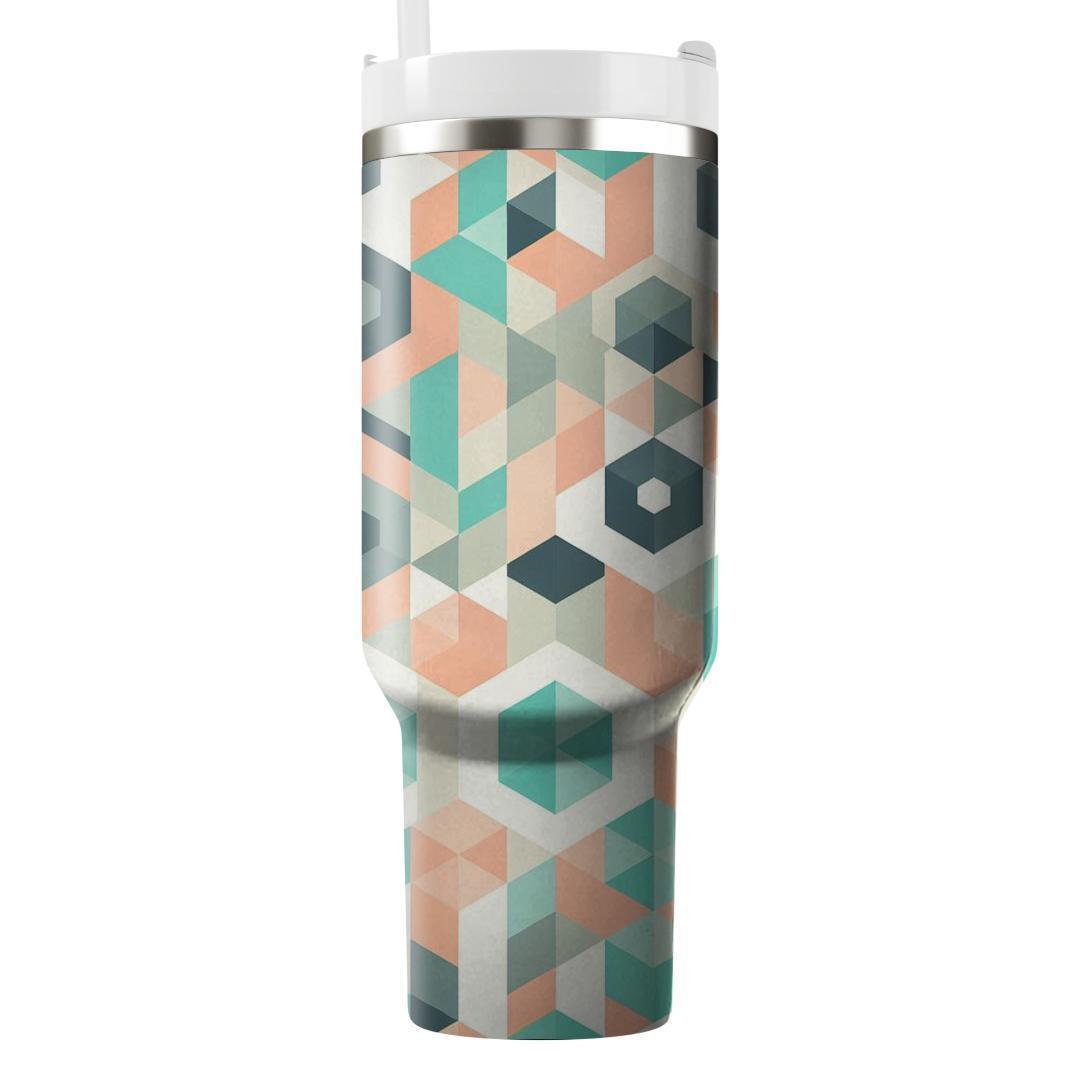 Polygon Pastel Dream  Travel Tumblers