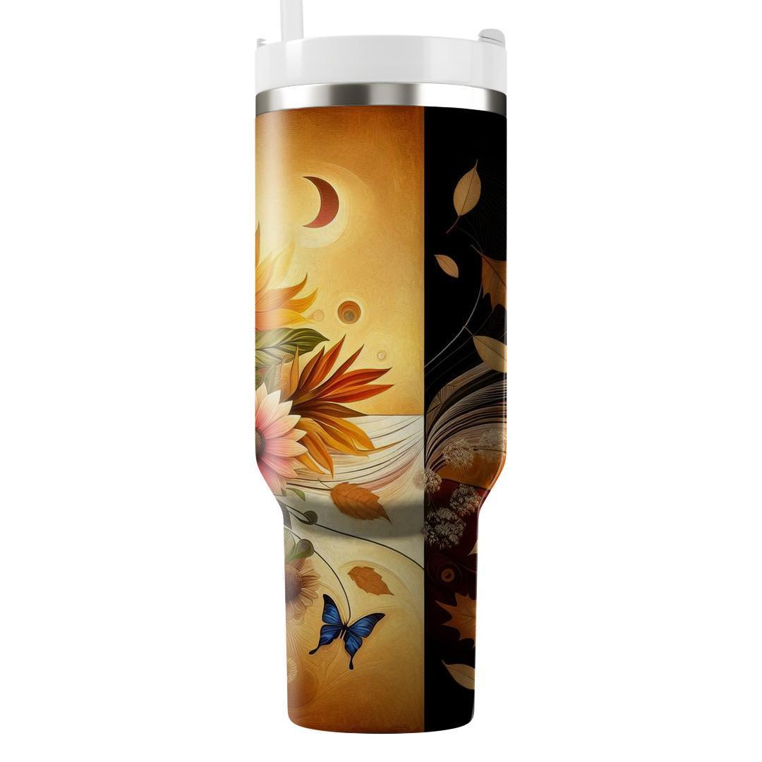 Harmony Of Seasons - Global Equinox  Tumblers With Lids
