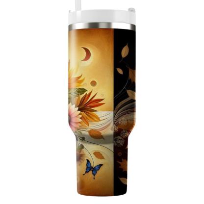 Harmony Of Seasons - Global Equinox  Tumblers With Lids