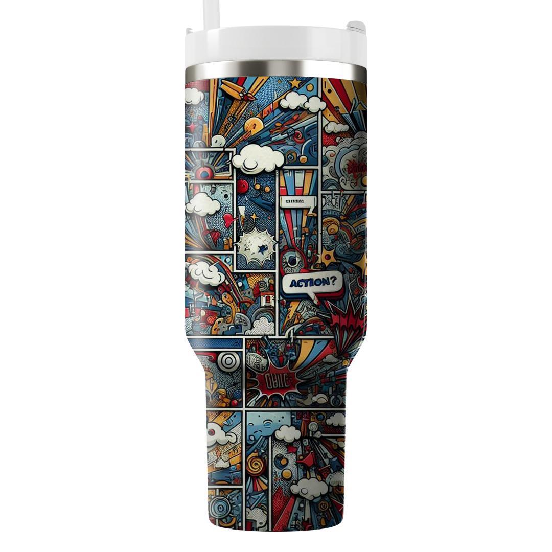 Bold Comic Strips  Unique Tumblers