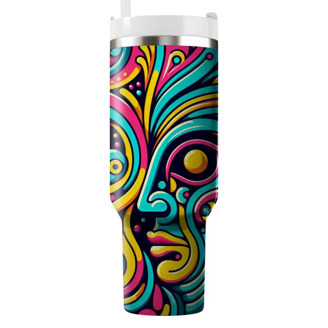 Electric Paisley Pop  Insulated Tumblers
