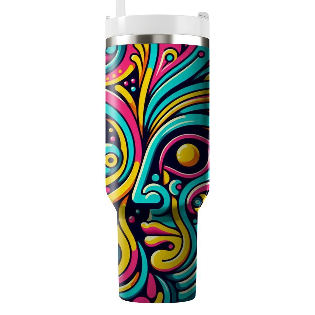 Electric Paisley Pop  Insulated Tumblers