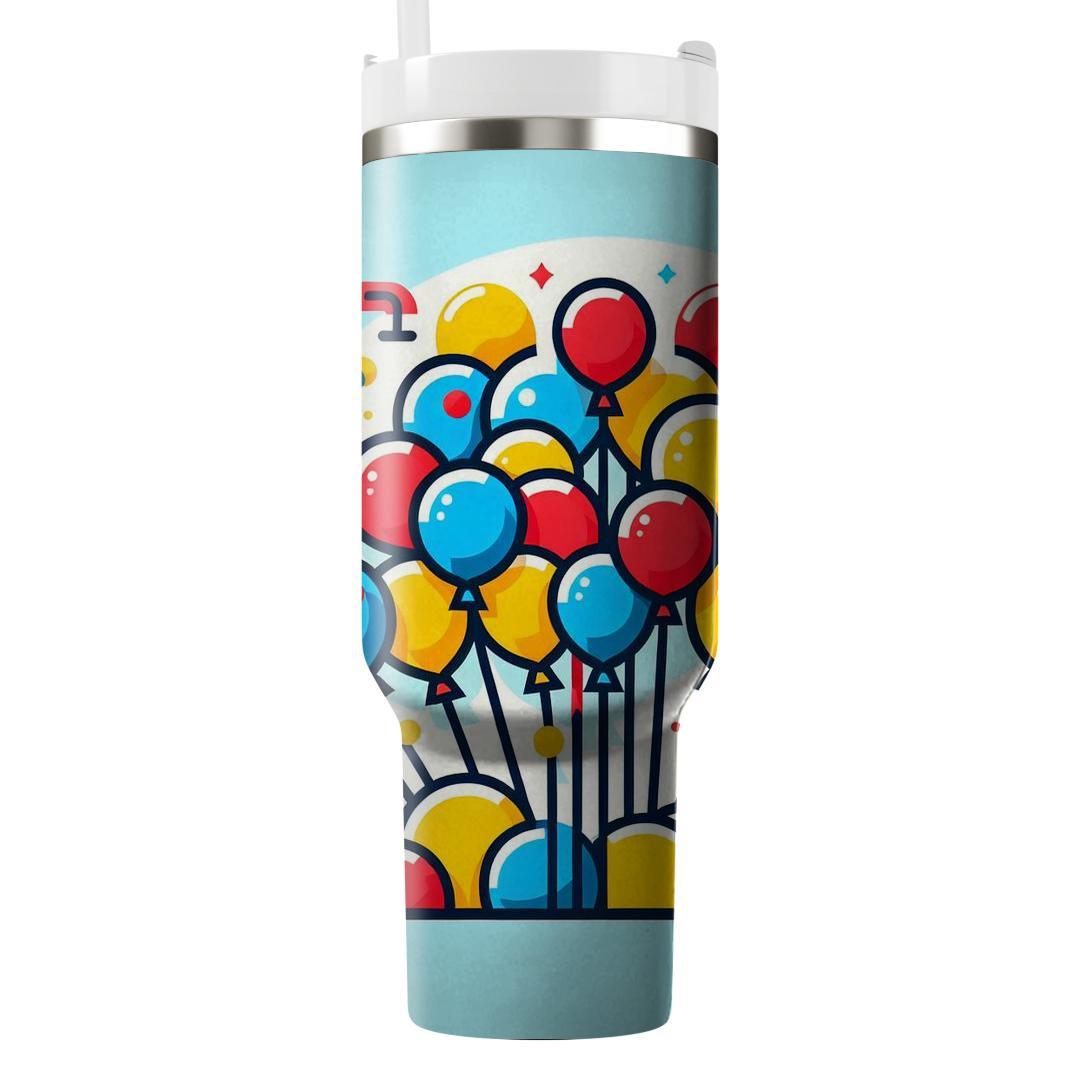 Cheerful Balloon Burst  Insulated Tumblers