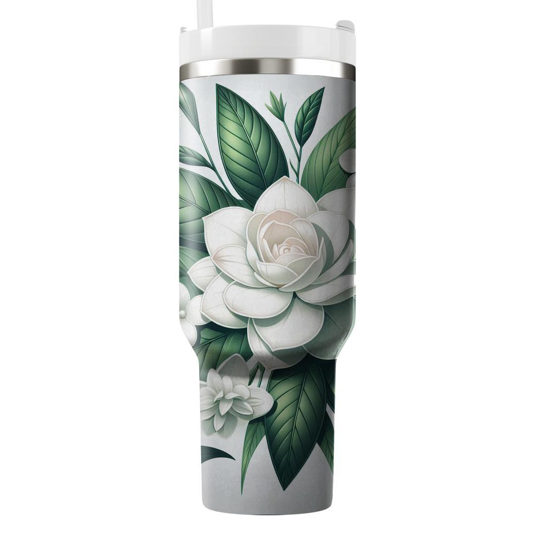 Lush Gardenia Essence  Unique Tumblers