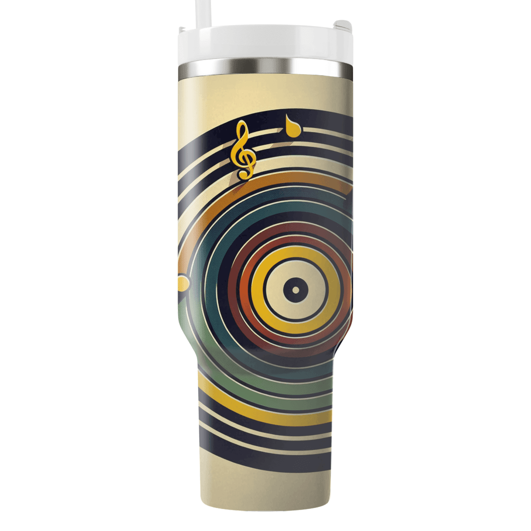 Retro Record Waves  Custom Tumblers