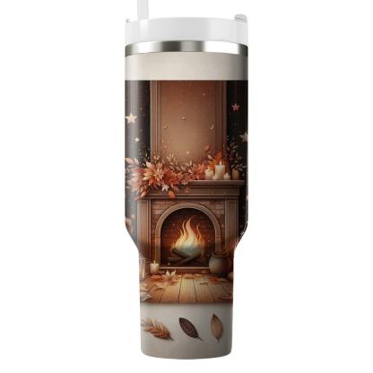 Autumn Cozy Night  Travel Tumblers