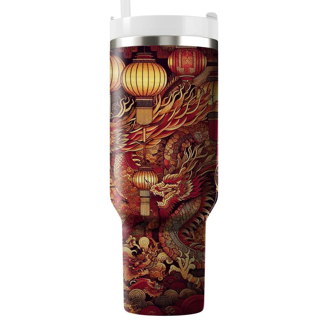 Crimson Harmony - Lunar Festival  Insulated Tumblers