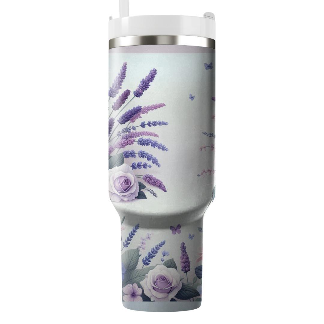 Tranquil Floral Garden  Unique Tumblers