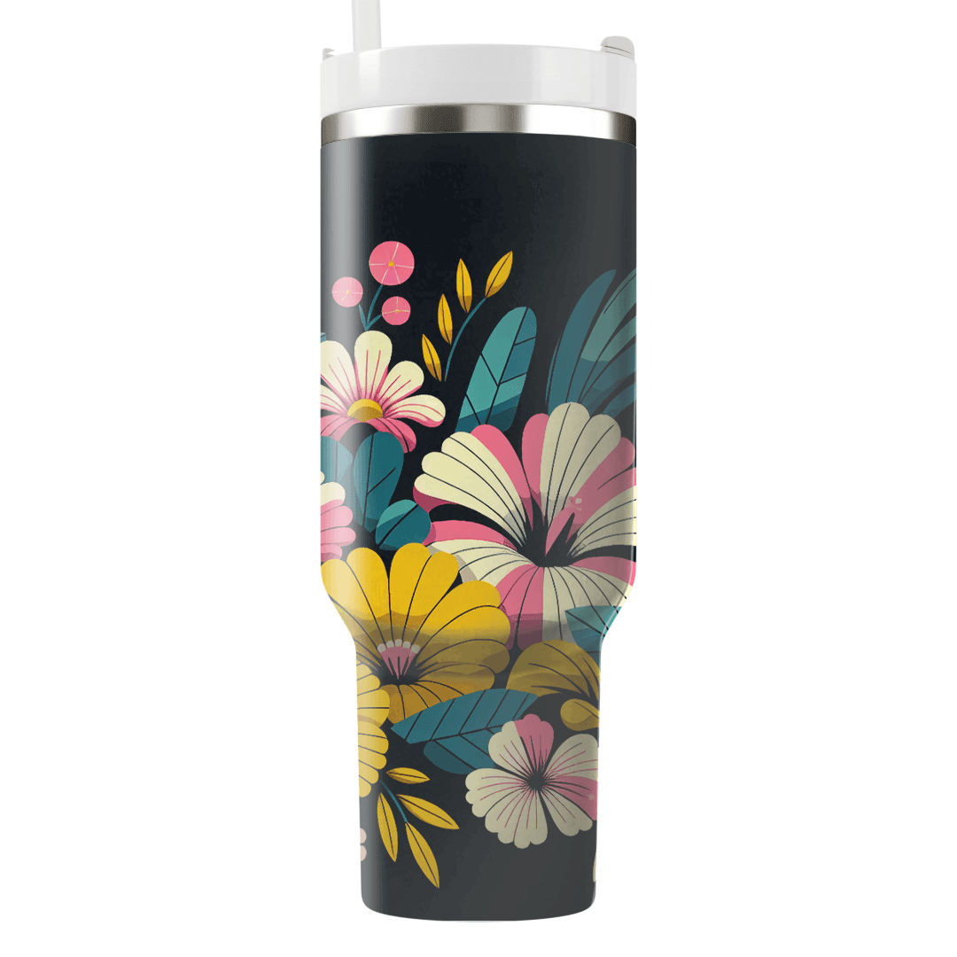 Chic Neon Floral  Tumblers For Gifts