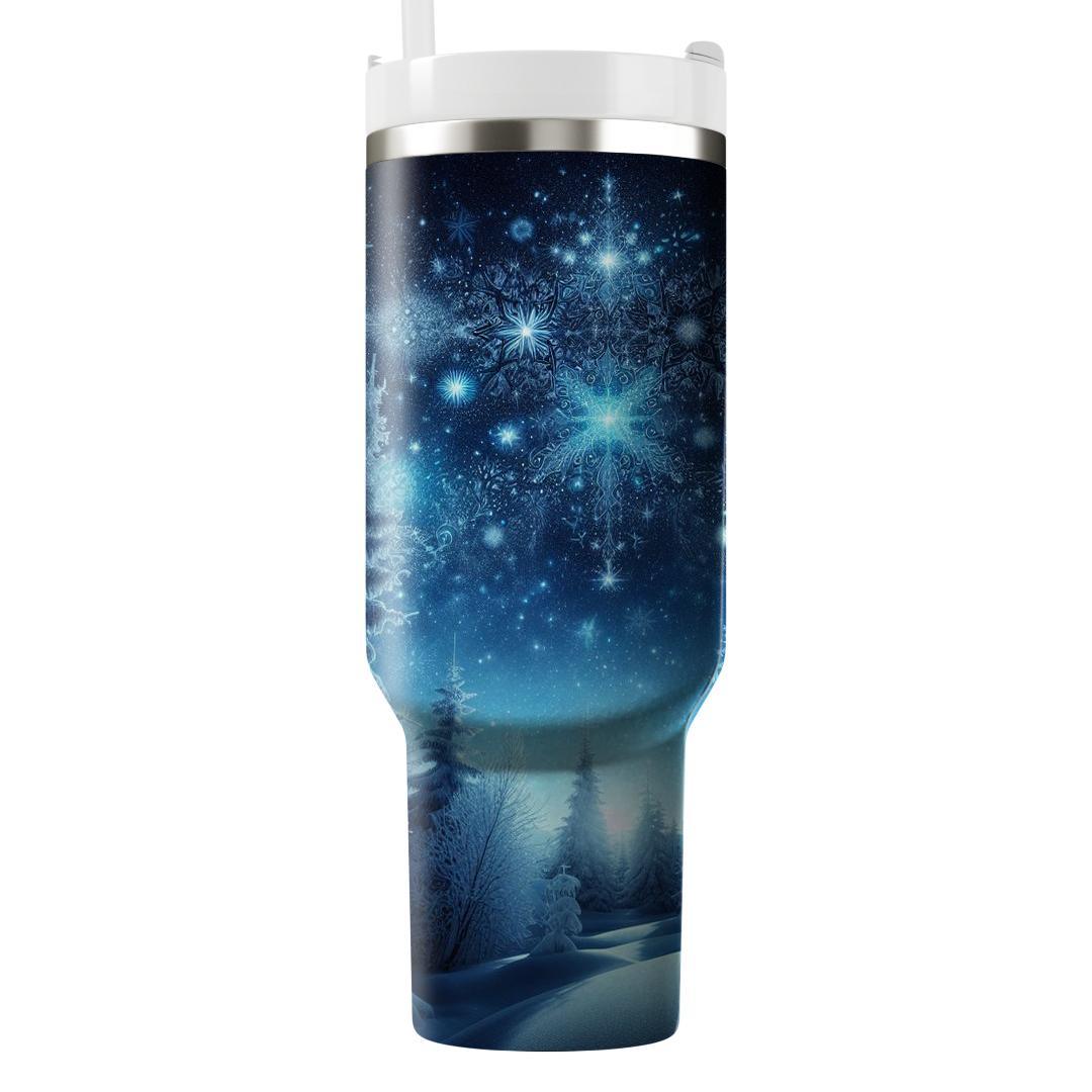 Winter Starlight Night  Unique Tumblers