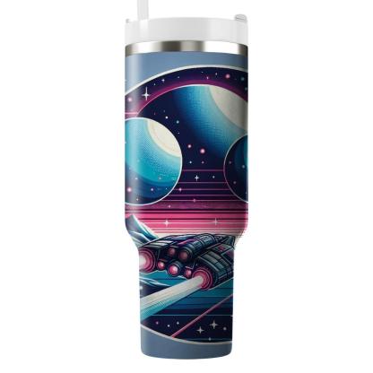 Retro Sci-fi Expedition  Personalized Tumblers