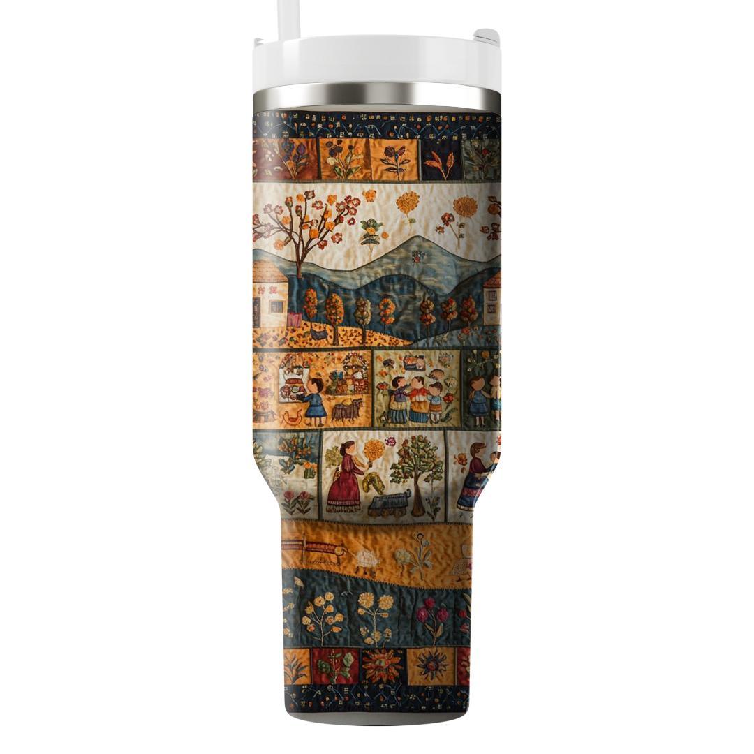 The Tapestry Of Life: Woven With A Mother’s Care Tumblers With Lids