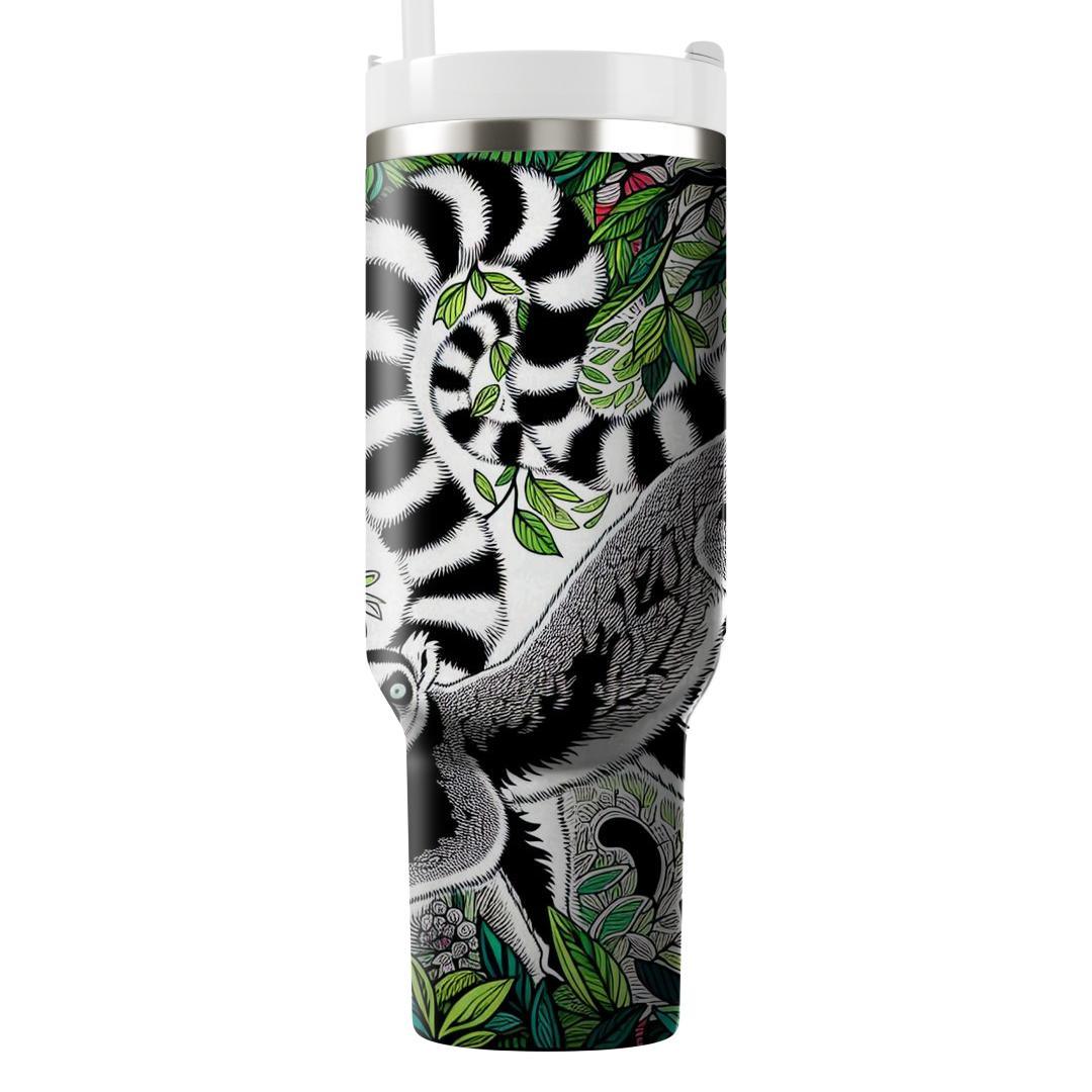 Funky Lemur Jungle  Travel Tumblers