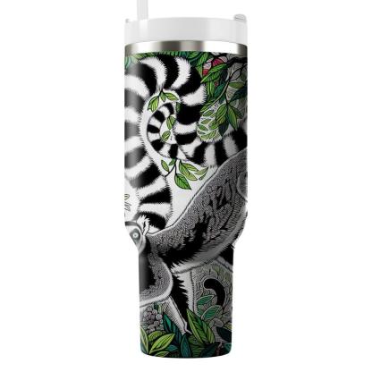 Funky Lemur Jungle  Travel Tumblers