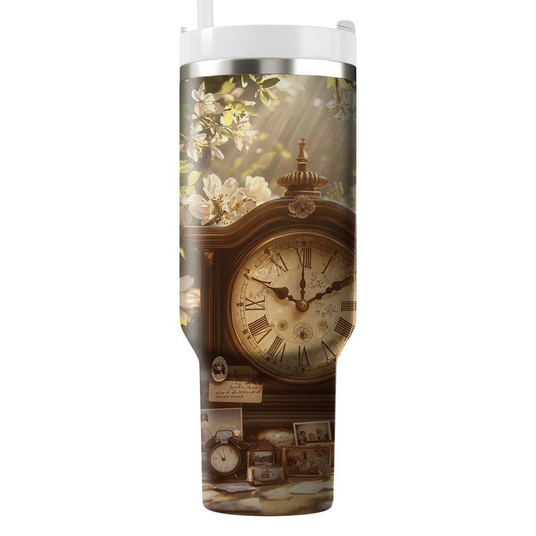 The Timekeeper's Embrace: A Mother’s Cherished Moments Tumblers For Gifts