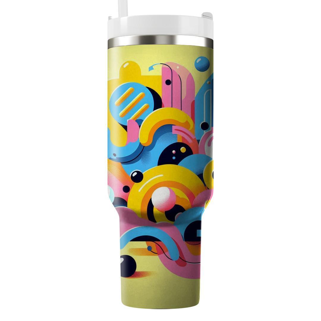 Abstract 80s  Personalized Tumblers