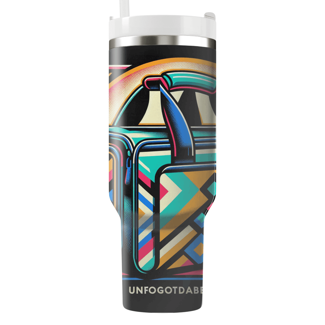 Bold Retro Pattern Gym Bag Custom Tumblers