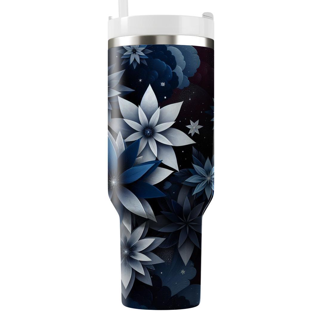 Celestial Floral Fusion  Unique Tumblers
