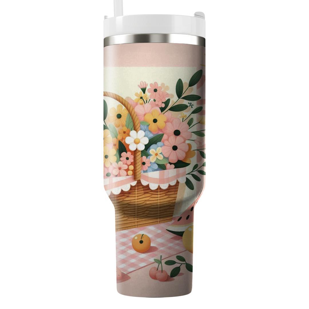 Summer Picnic Pastel  Travel Tumblers