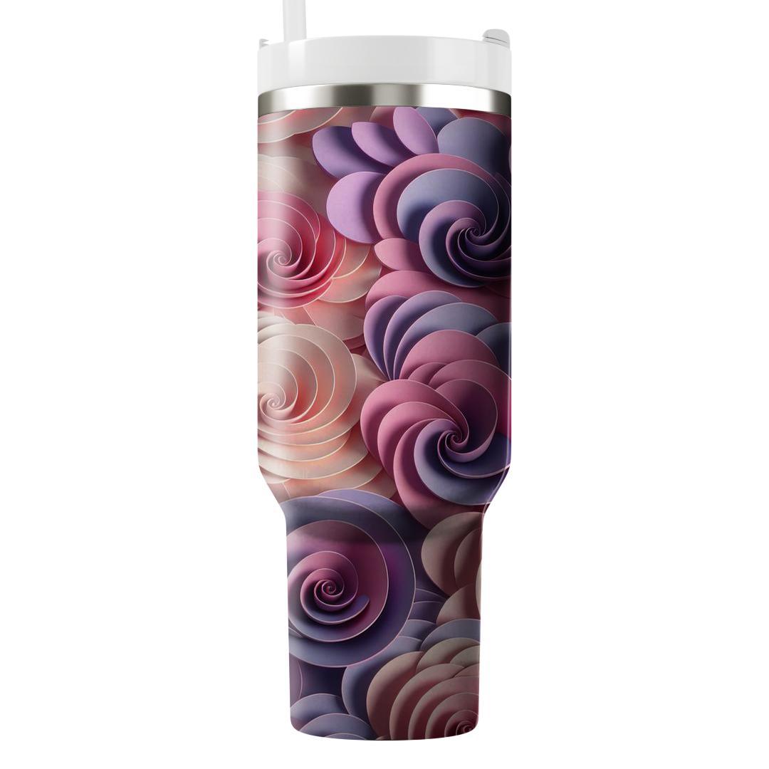 Spiral Petal Dance  Custom Tumblers