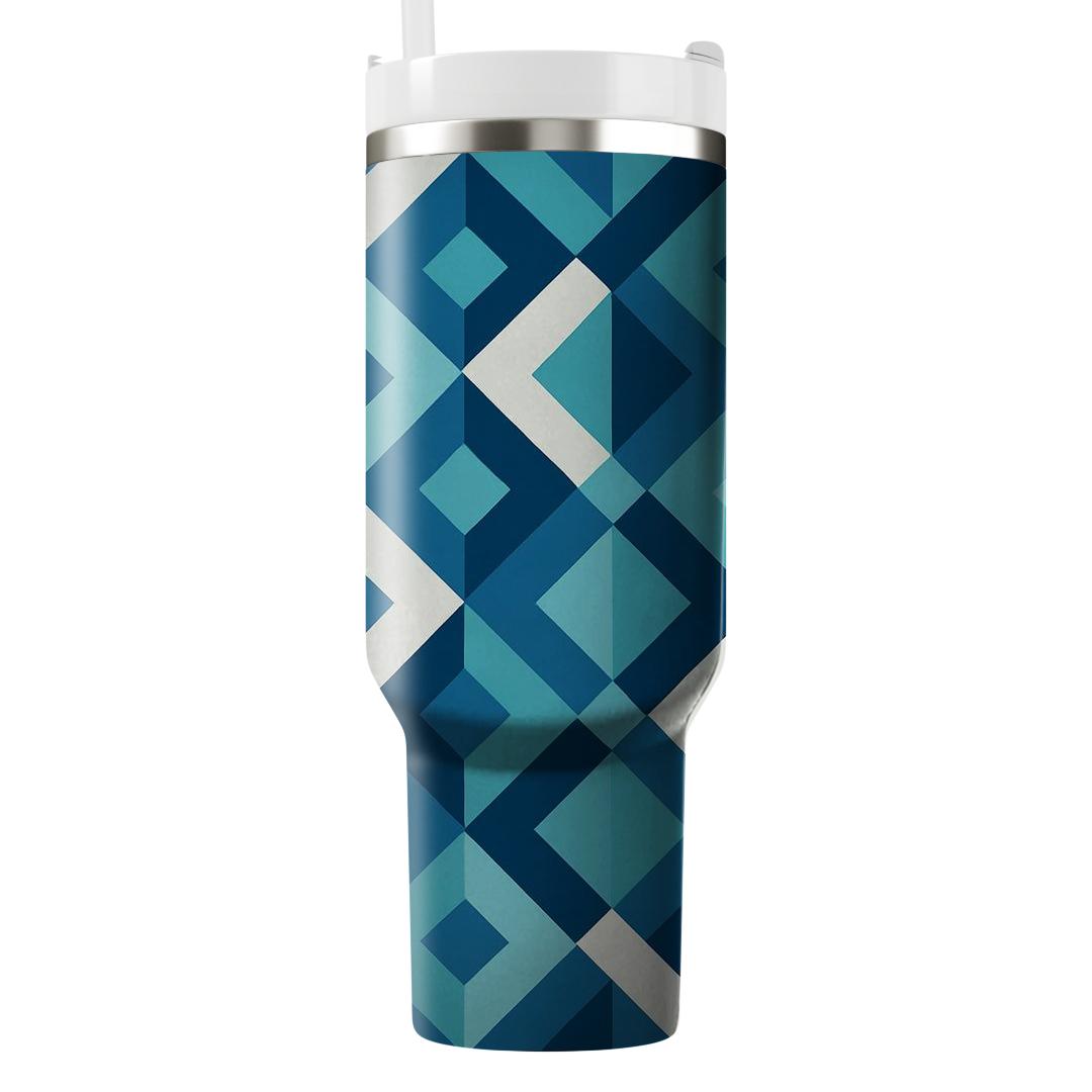 Abstract Diamond Interlace Unique Tumblers
