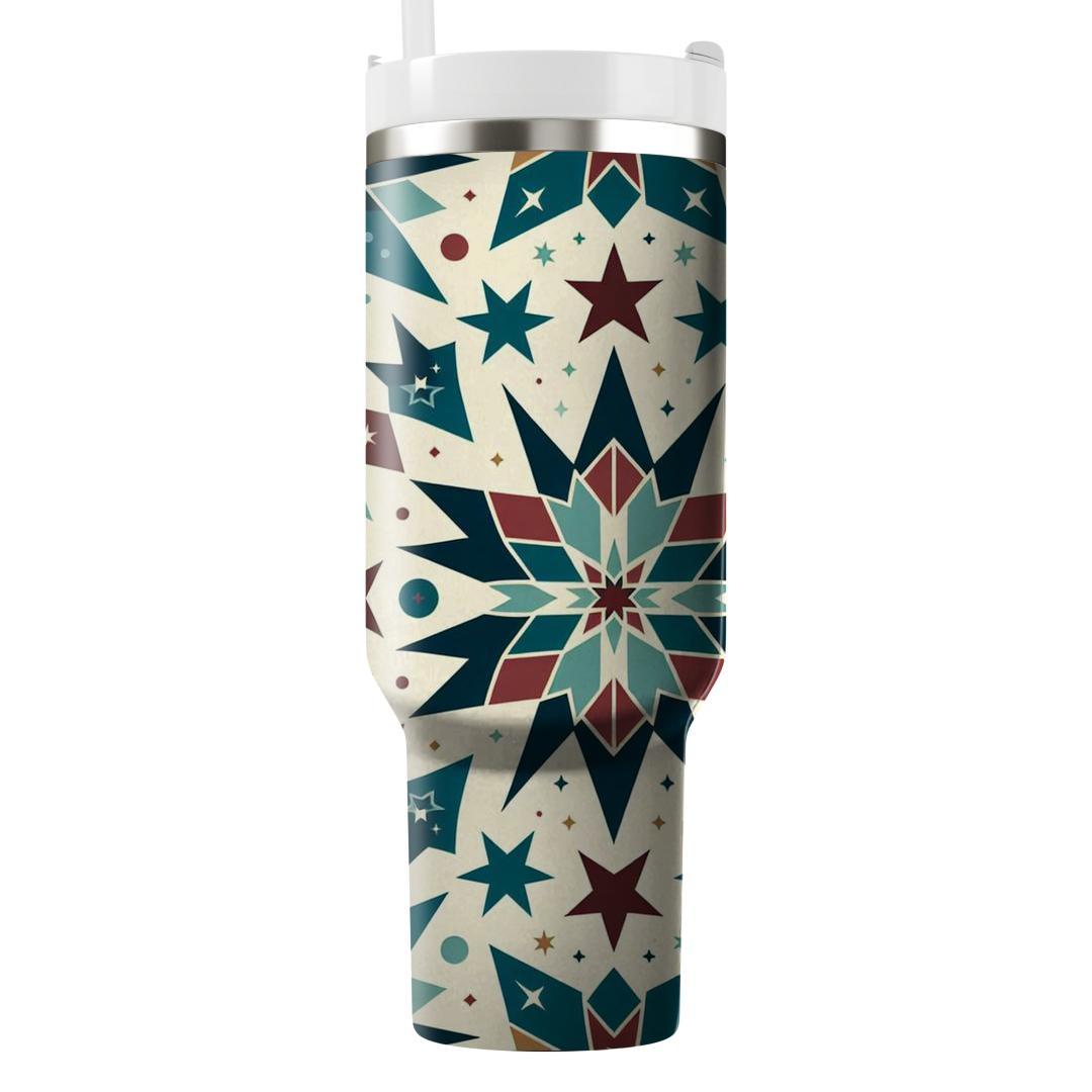 Kaleidoscope Star Magic  Tumblers With Lids