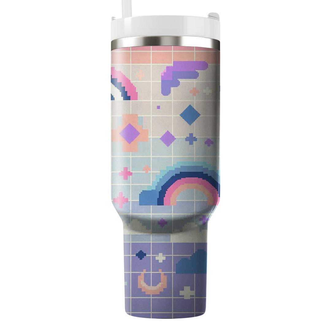 Pixel Pastel Dreams  Unique Tumblers